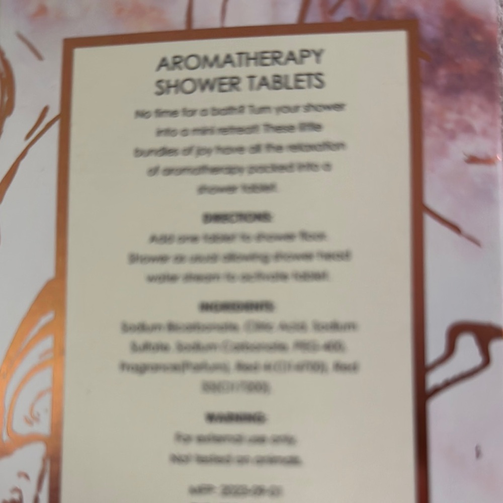 Manna Kadar Pink Shower Tablets with Pomegranate Essential Oils - Picture 6 of 7